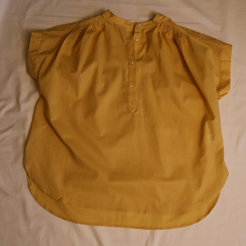 Yellow Button-Up Blouse